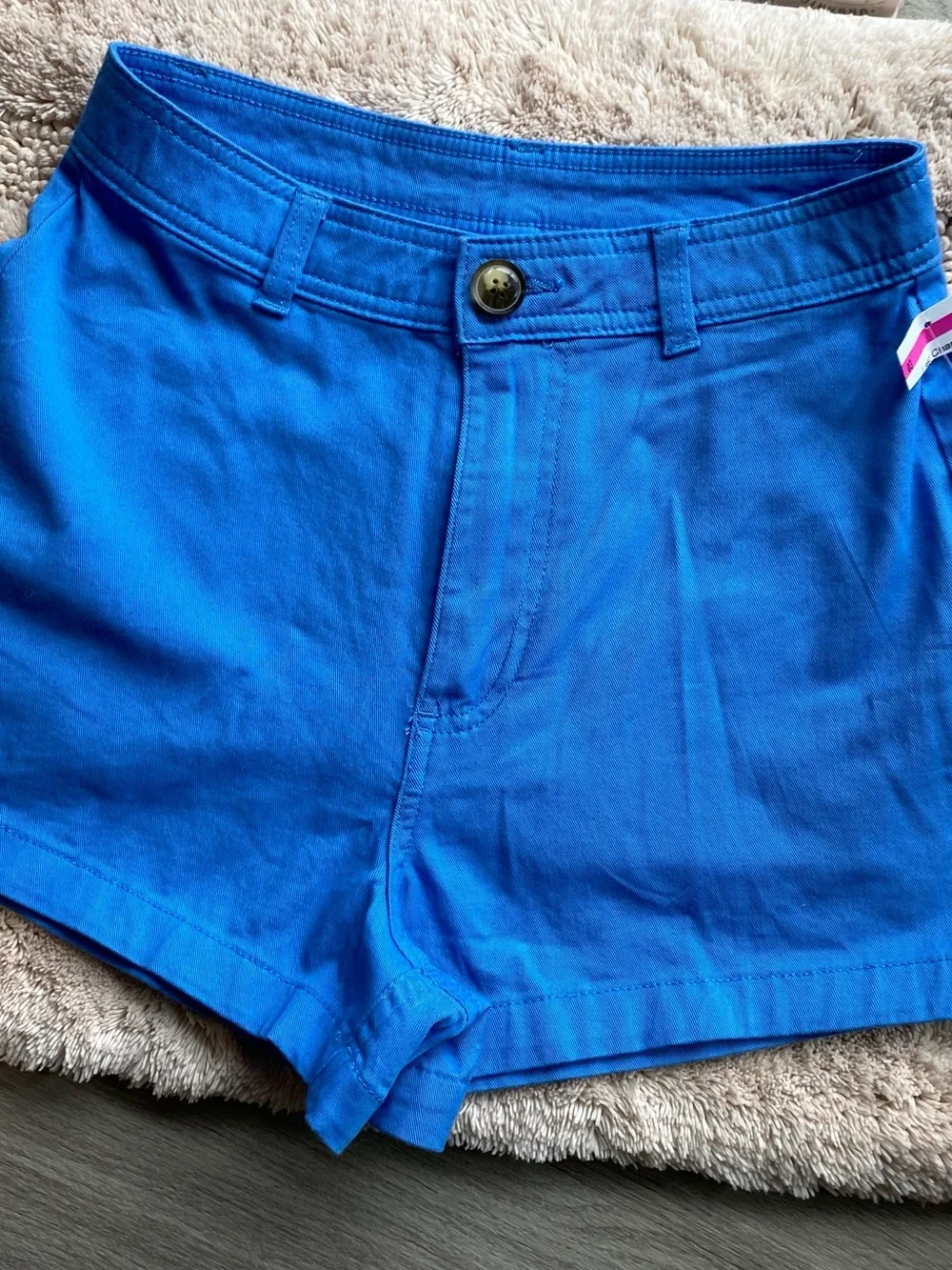 Billabong Blue High-Rise Cotton Shorts